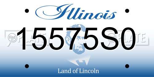 15575S0 Illinois License Plate