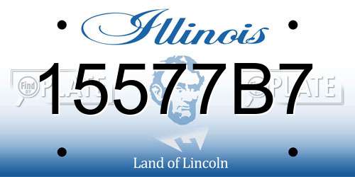 15577B7 Illinois License Plate