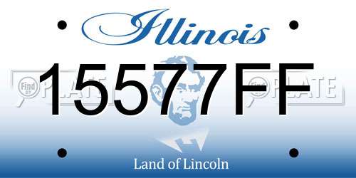15577FF Illinois License Plate