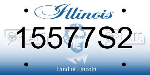 15577S2 Illinois License Plate