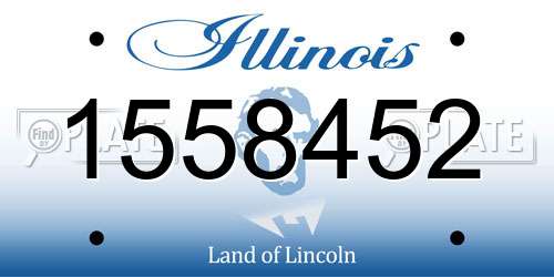 1558452 Illinois License Plate