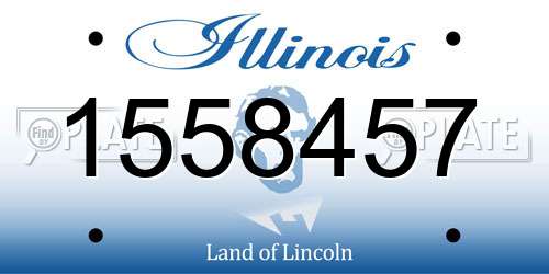 1558457 Illinois License Plate