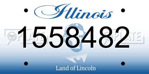 1558482 Illinois License Plate