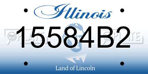 15584B2 Illinois License Plate