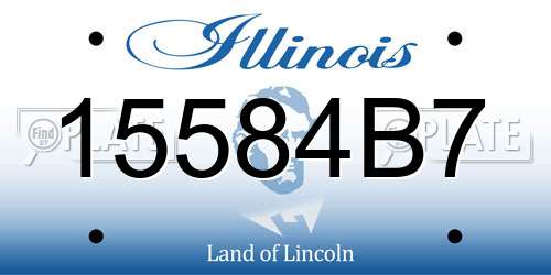 15584B7 Illinois License Plate
