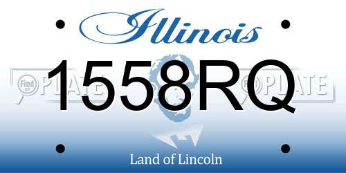 1558RQ Illinois License Plate