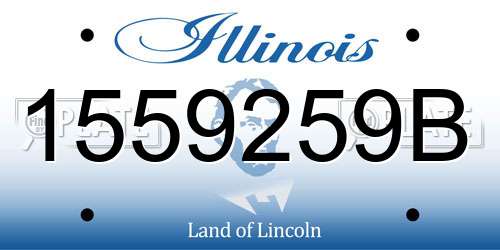 1559259B Illinois License Plate