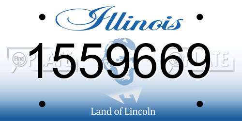 1559669 Illinois License Plate