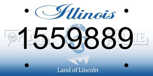 1559889 Illinois License Plate