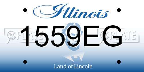 1559EG Illinois License Plate