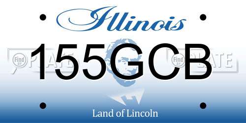 155GCB Illinois License Plate