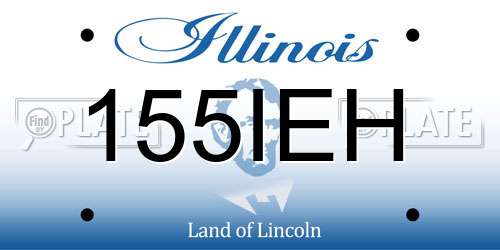 155IEH Illinois License Plate