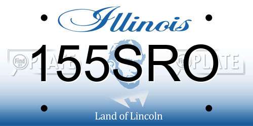 155SRO Illinois License Plate