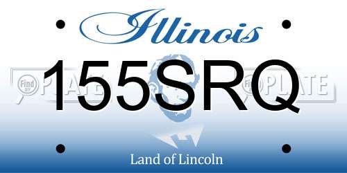 155SRQ Illinois License Plate