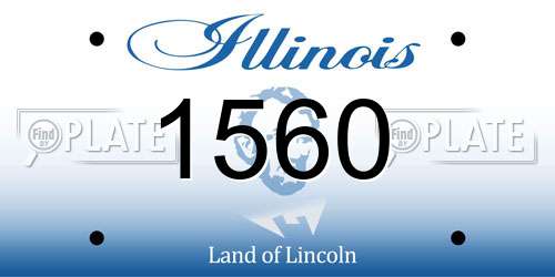1560 Illinois License Plate