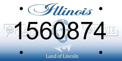 1560874 Illinois License Plate