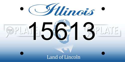 15613 Illinois License Plate
