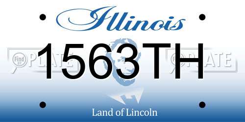 1563TH Illinois License Plate