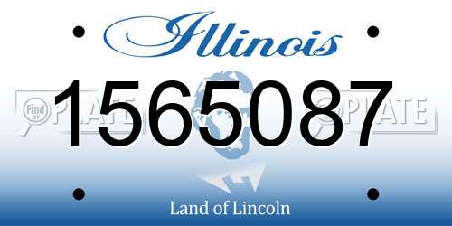 1565087 Illinois License Plate
