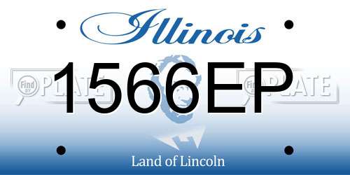 1566EP Illinois License Plate