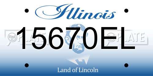 15670EL Illinois License Plate
