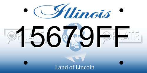 15679FF Illinois License Plate