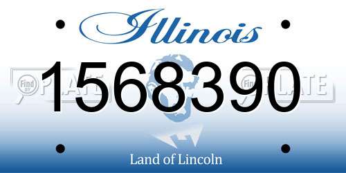 1568390 Illinois License Plate
