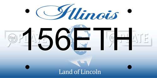 156ETH Illinois License Plate