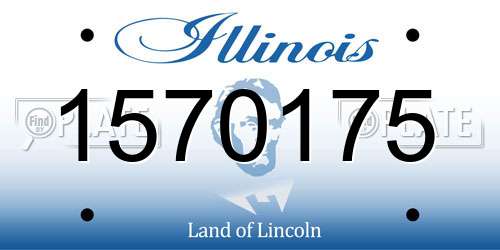 1570175 Illinois License Plate