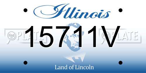 15711V Illinois License Plate