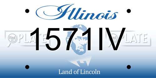 1571IV Illinois License Plate