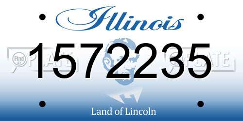 1572235 Illinois License Plate