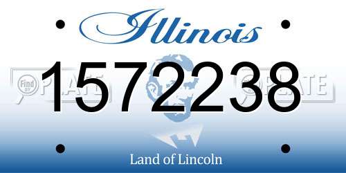 1572238 Illinois License Plate