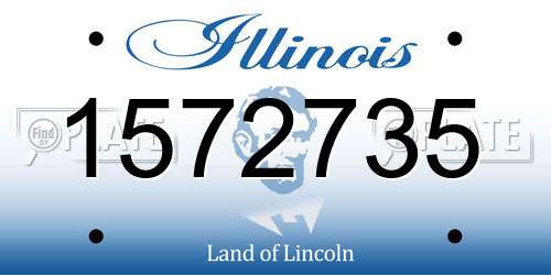 1572735 Illinois License Plate