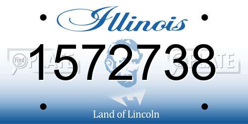 1572738 Illinois License Plate