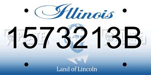 1573213B Illinois License Plate