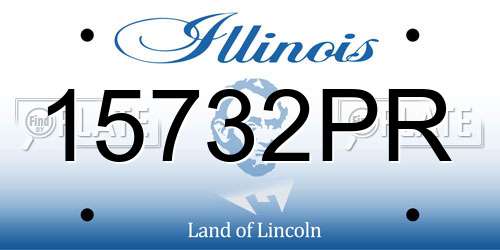 15732PR Illinois License Plate