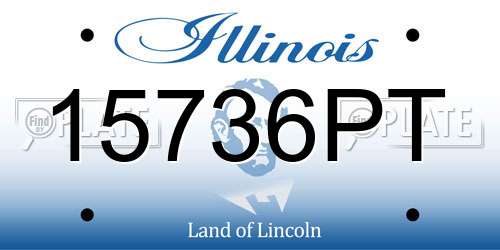 15736PT Illinois License Plate