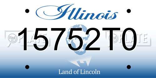 15752T0 Illinois License Plate