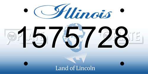 1575728 Illinois License Plate