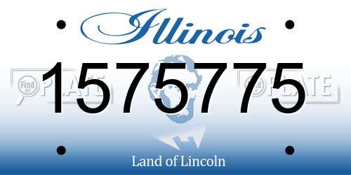 1575775 Illinois License Plate
