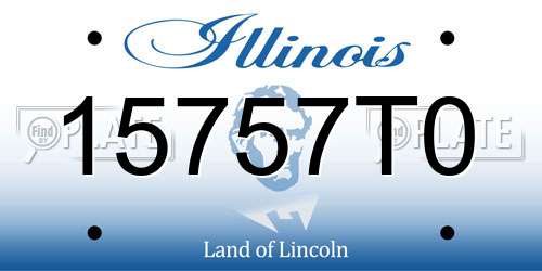 15757T0 Illinois License Plate