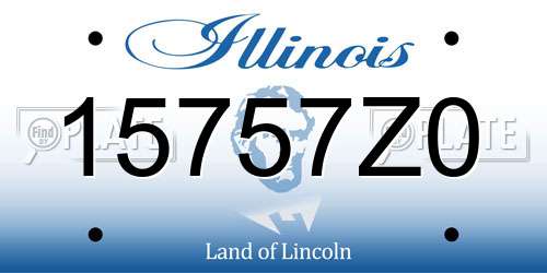 15757Z0 Illinois License Plate
