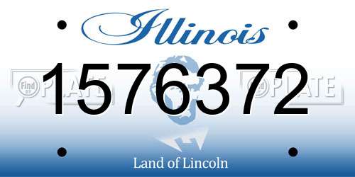 1576372 Illinois License Plate