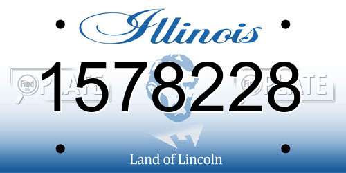 1578228 Illinois License Plate