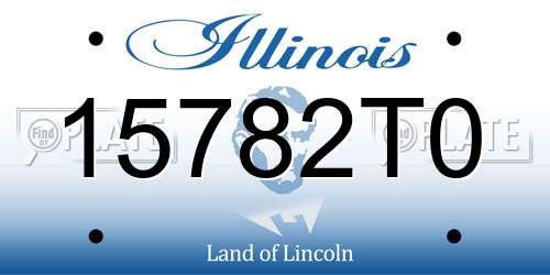 15782T0 Illinois License Plate