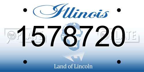 1578720 Illinois License Plate
