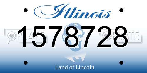 1578728 Illinois License Plate