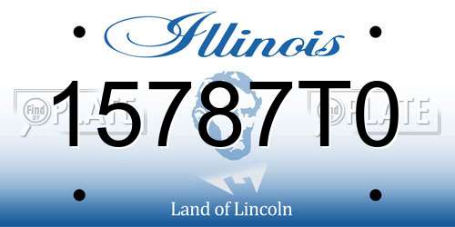 15787T0 Illinois License Plate