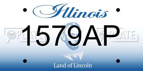 1579AP Illinois License Plate